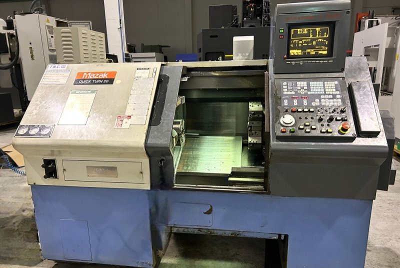 - GEBRAUCHTE - CNC 2-ACHSEN DREHMASCHINE  MAZAK - QUICK TURN 20