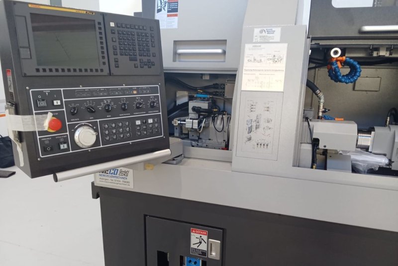 -NEW - 8-AXIS SLIDING HEADSTOCK LATHE WITH BAR FEEDER WECO - S 206E- II