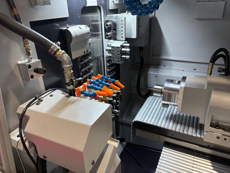 -NEW - 8-AXIS SLIDING HEADSTOCK LATHE WITH BAR FEEDER WECO - S 206E- II