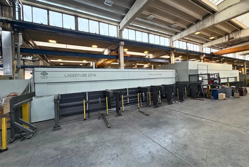 MÁQUINA CORTE LÁSER FIBRA PARA TUBOS CON SISTEMA DE CARGA/DESCARGA - USADA - BLM GROUP - ADIGE LT14 XL